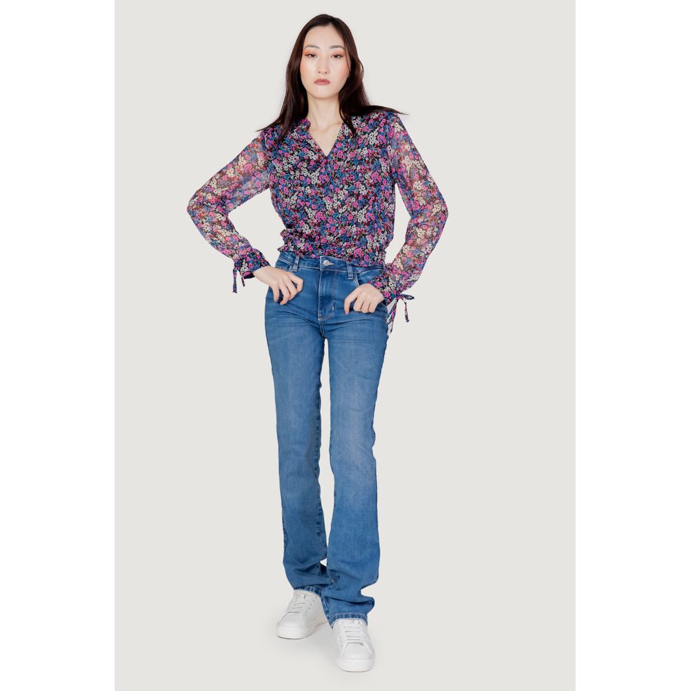 Guess Açık Mavi Organik Pamuklu Anne Kot Pantolonu
